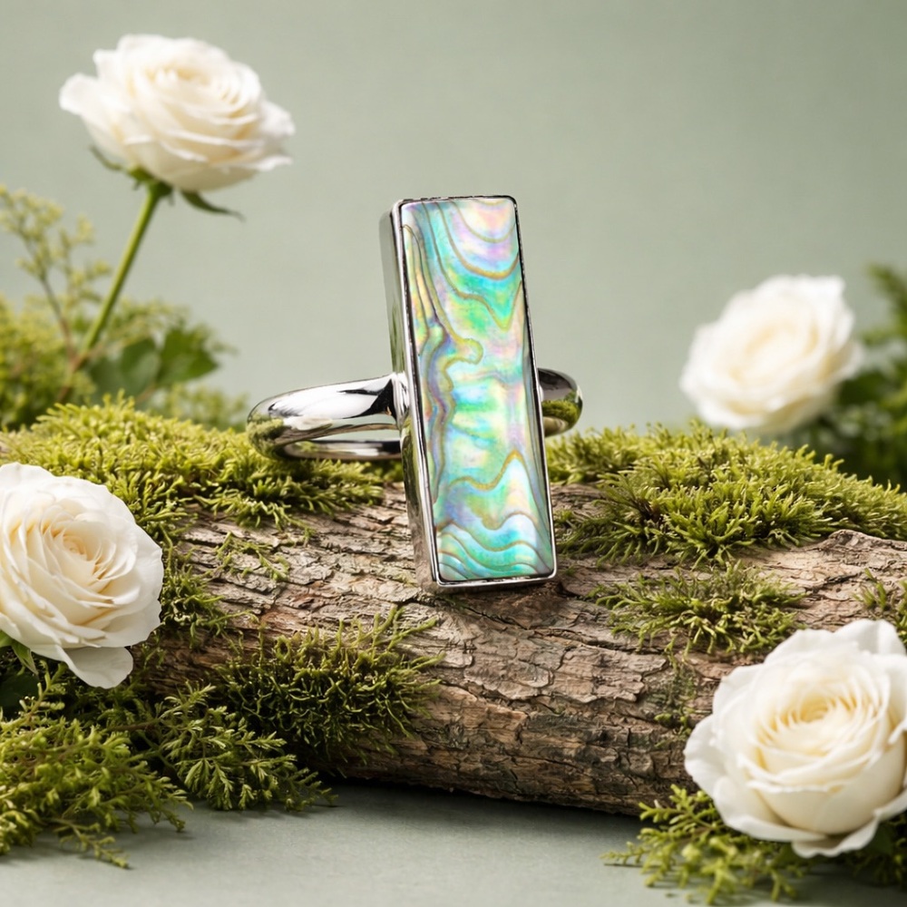 Abalone Shell Ring Shell Ring - Picture 8 of 15